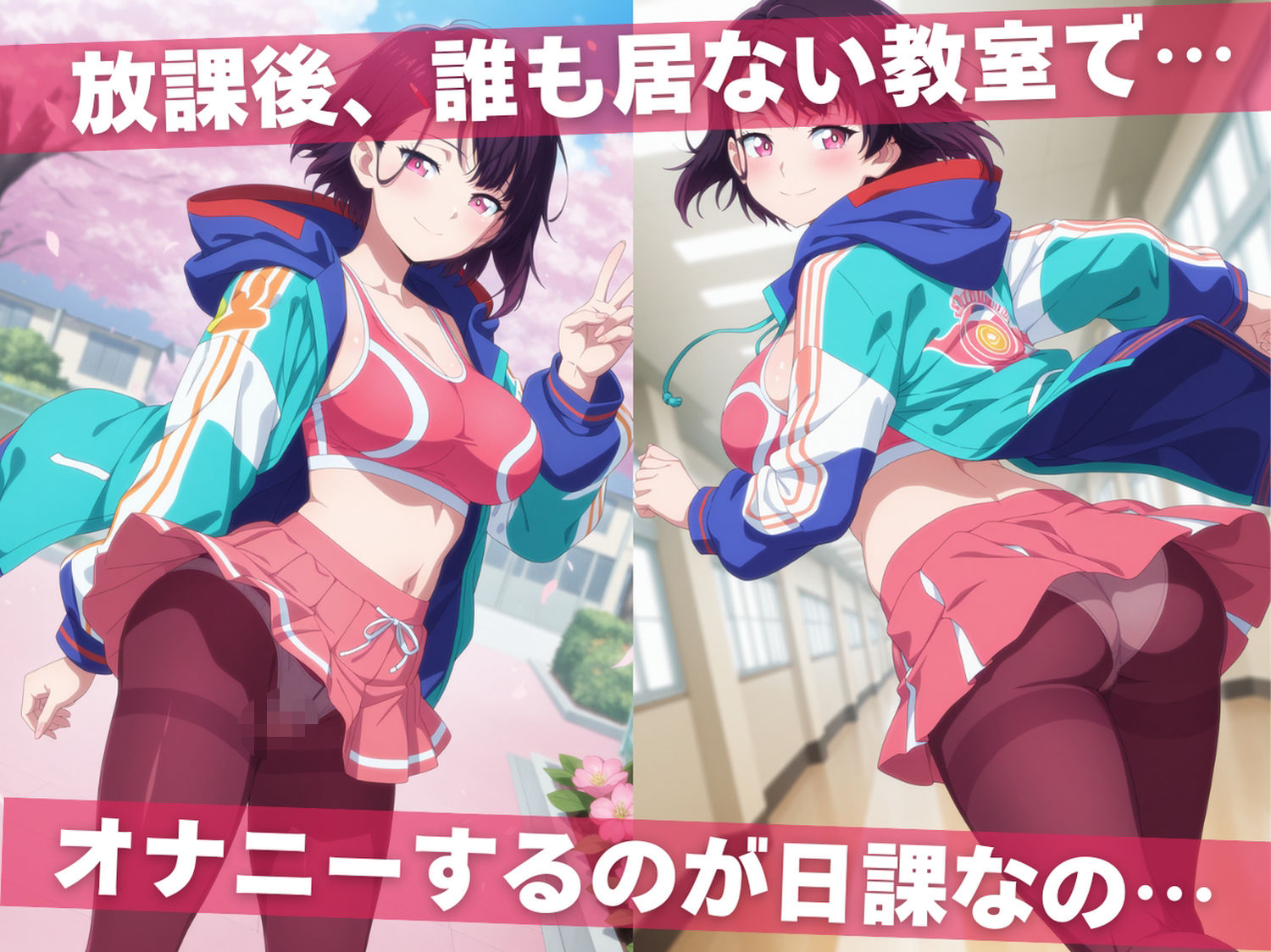 オナニー覗かれ、寝取られて  ゾン●になるまでにしたい100のこと 〜 学校編 〜 おじさんに暴かれた秘密 サンプル1