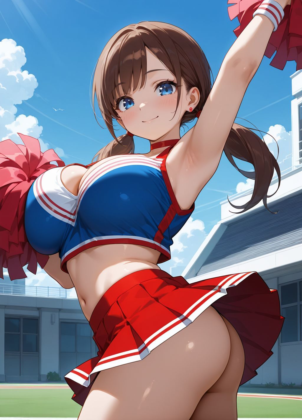 社会人チアガールの応援、距離が近すぎ。 画像1