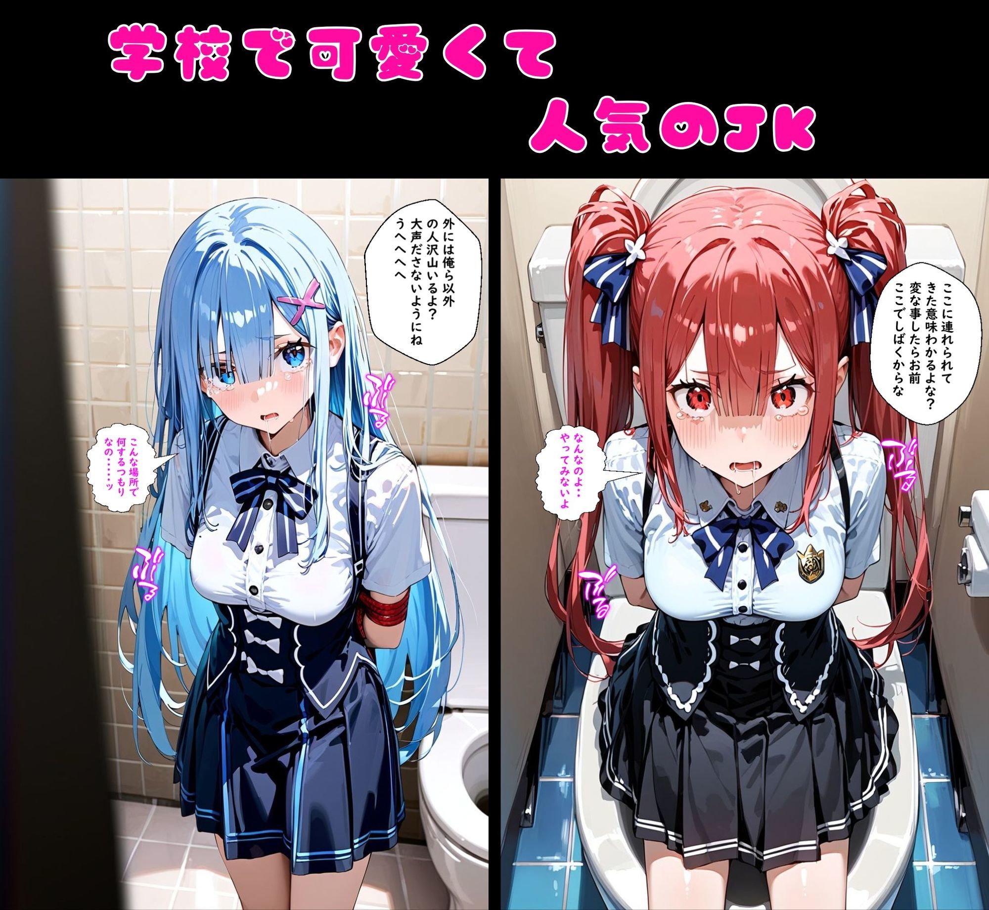 2人の狙われたJK 性奴●化計画 【肉便器編】（澪・紅羽） 画像1