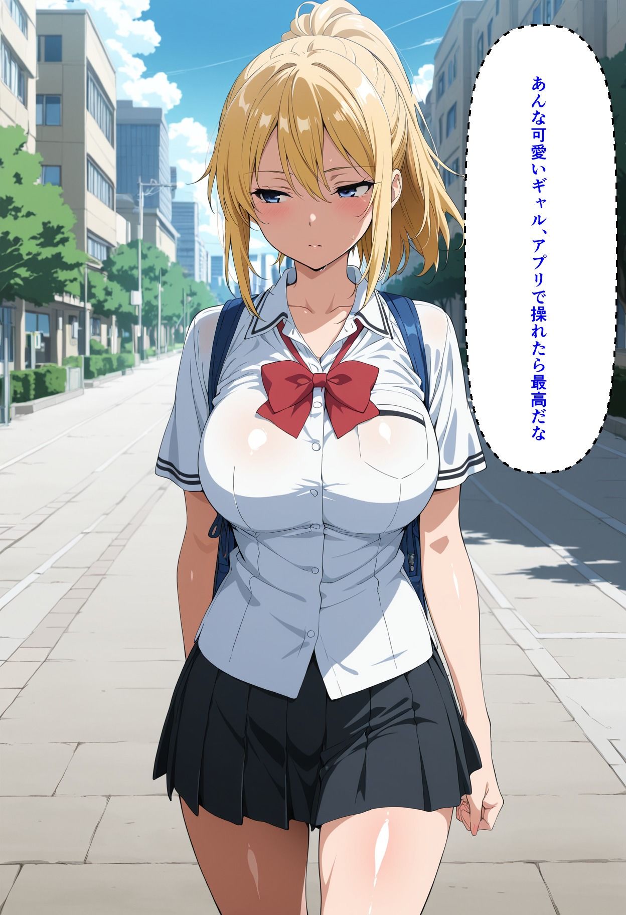 突然降ってきた支配アプリ 〜街で見かけたギャルを即ハメ奴●化〜 画像1