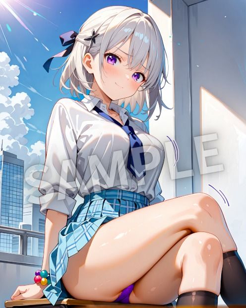 銀髪美女ヒミツ図鑑― 秘められた瞬間イラスト集 ― 画像1