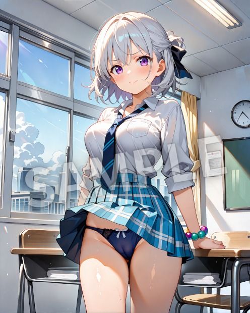 銀髪美女ヒミツ図鑑― 秘められた瞬間イラスト集 ― 画像2