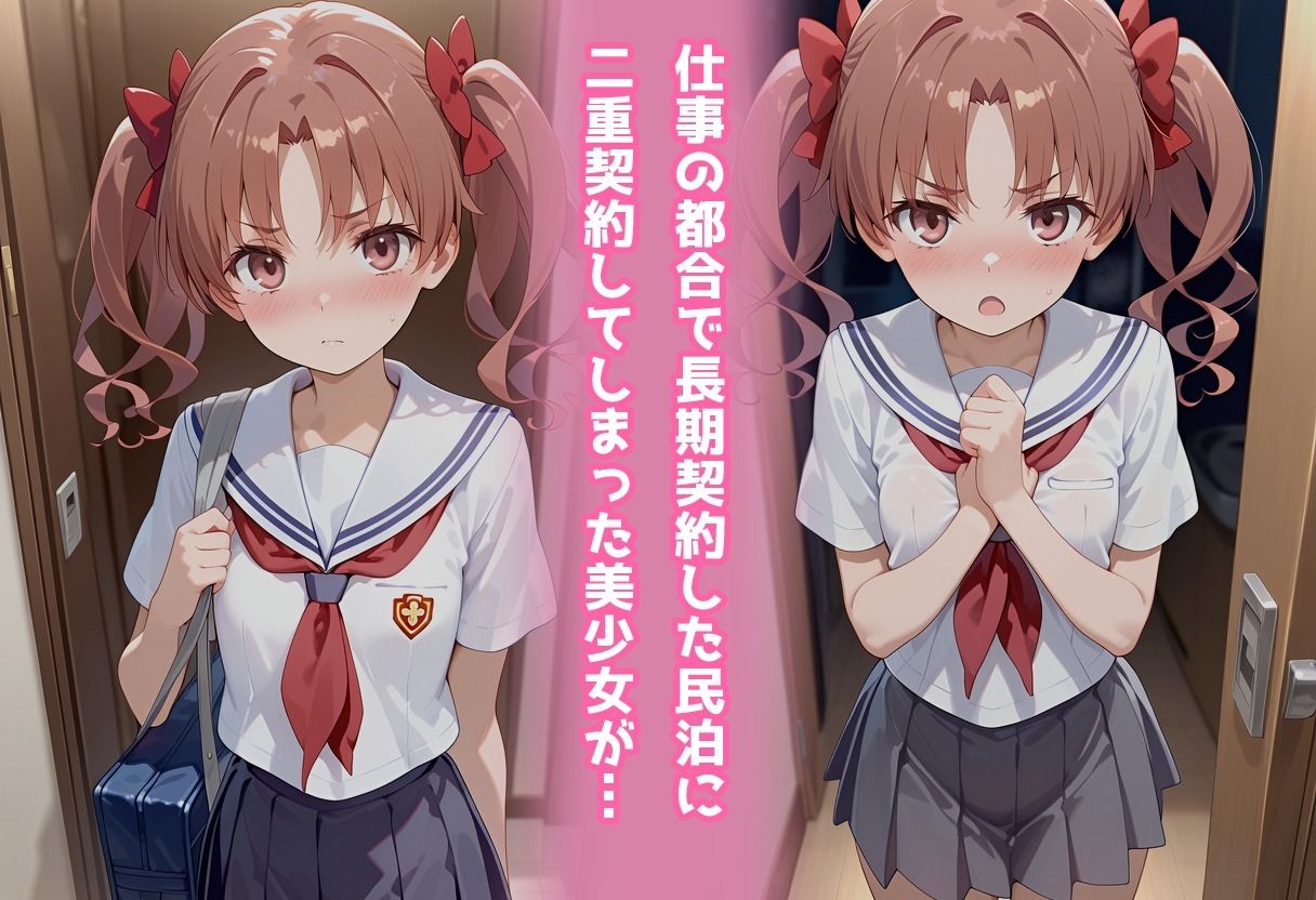 民泊トラブル！？…美少女と突然の強●ルームシェア性活 〜白●黒子編〜 エロ漫画2