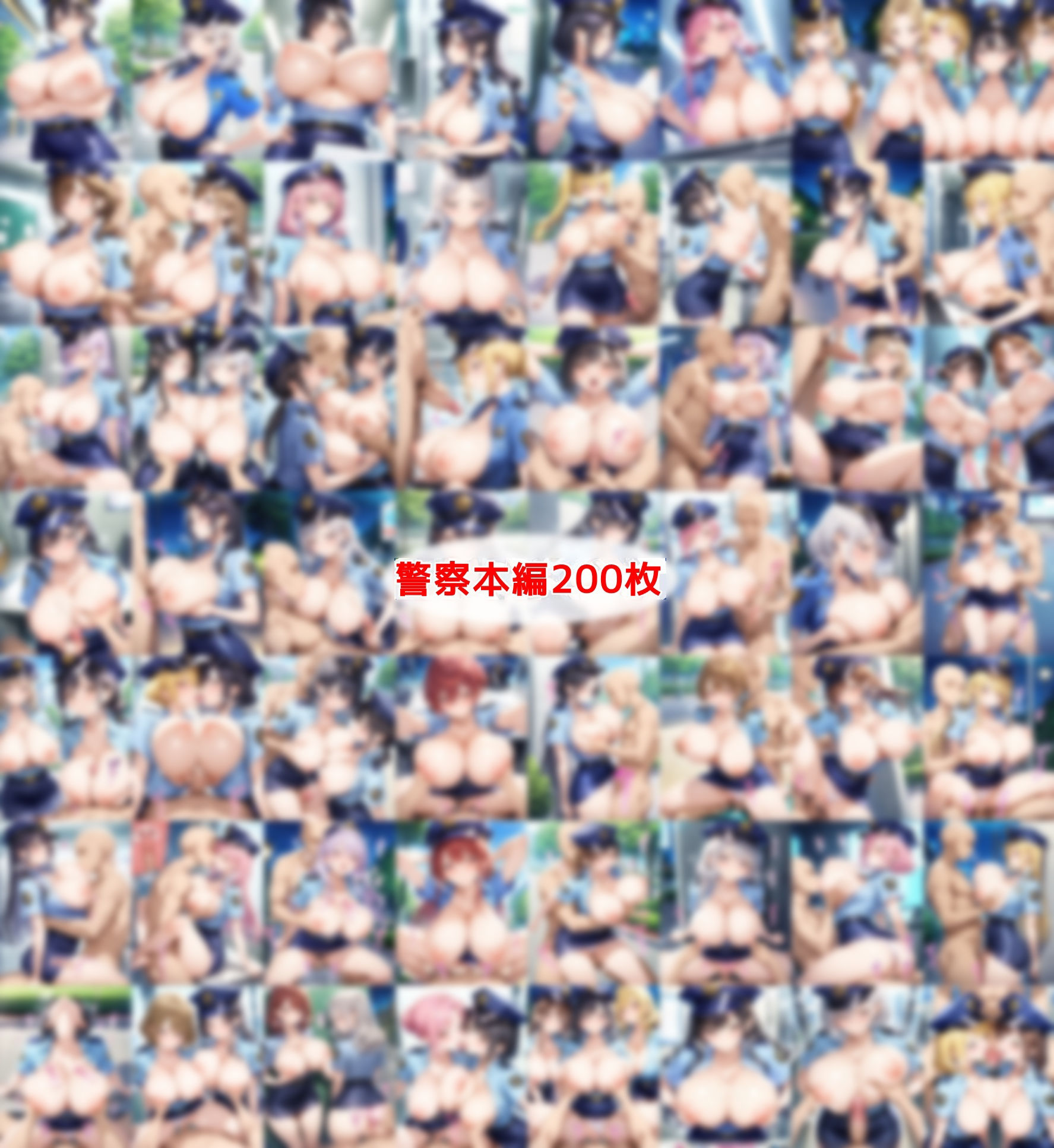 おっぱい丸出しOL&警察Wセット 画像2