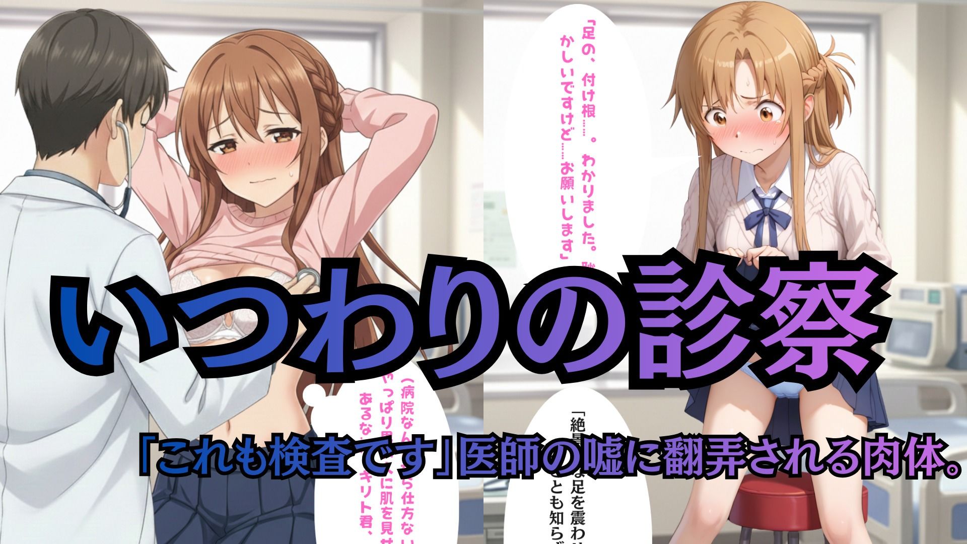 【ヒロイン陥落産婦人科】 File.01 結〇明〇奈:一万人を堕とした診察台での絶頂快楽【セリフ付きCG集】 画像2