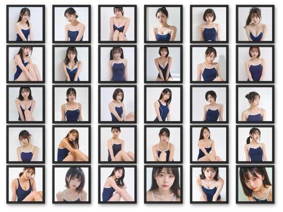 スク水美少女に顔射 ぶっかけ30連発 画像3