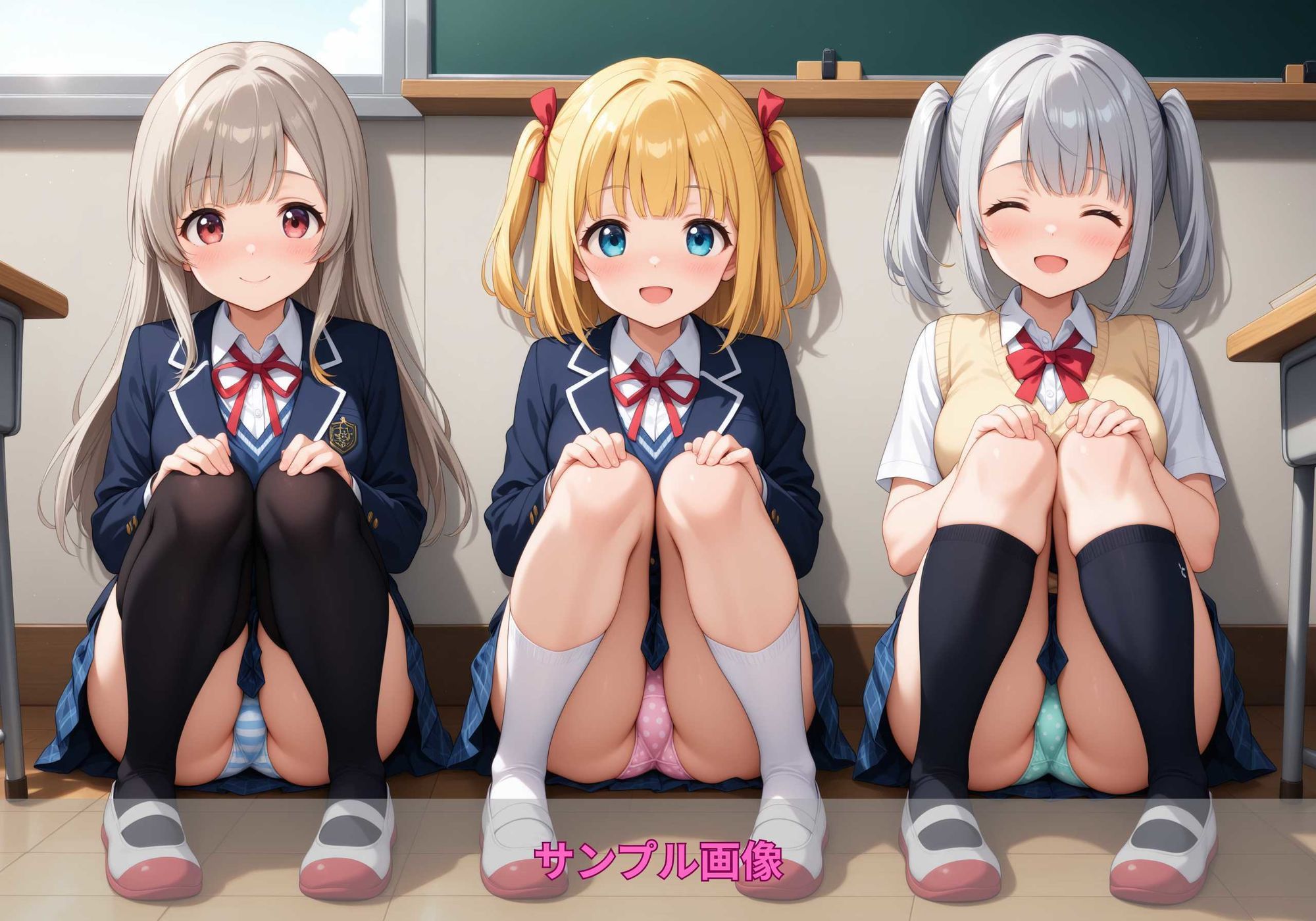 しゃがみパンツガールズ 画像1