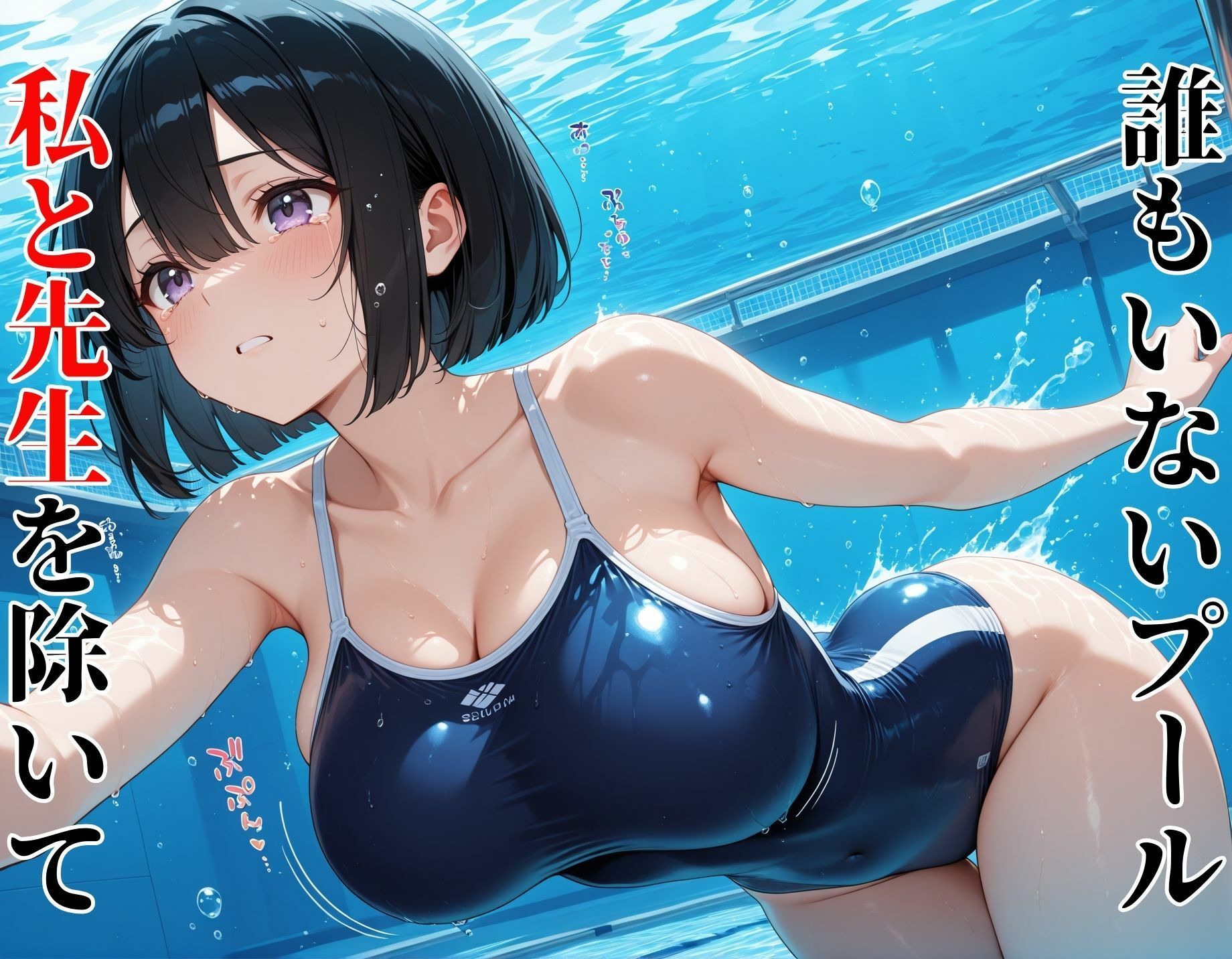 女子校生×教師  水泳部女子を教師が調教、オナペット化させる 画像1