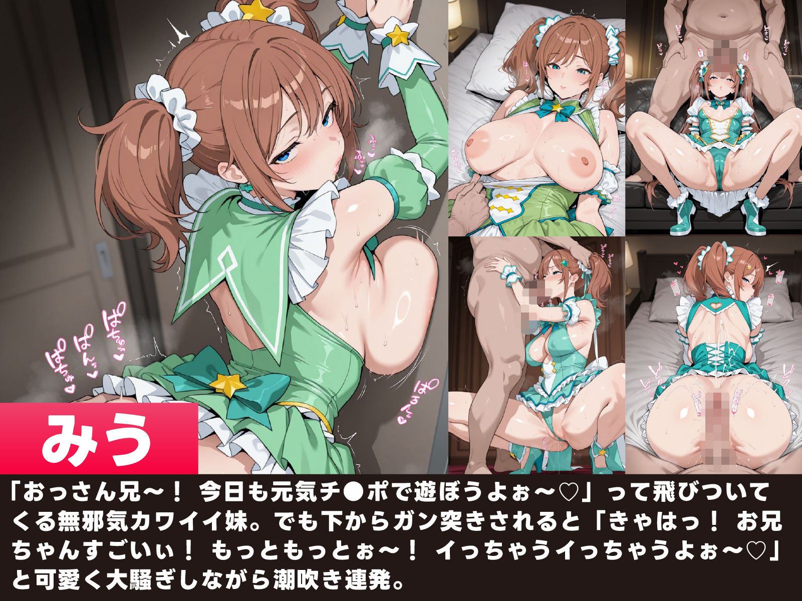 【魔法少女】義妹に魔法少女の恰好させてハメまくってみた 画像3