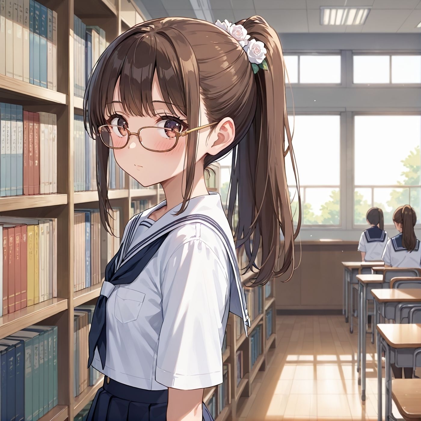 学園性活！図書委員と官能的な秘め事5【メガネ美少女の厳選CG400枚収録】 画像3