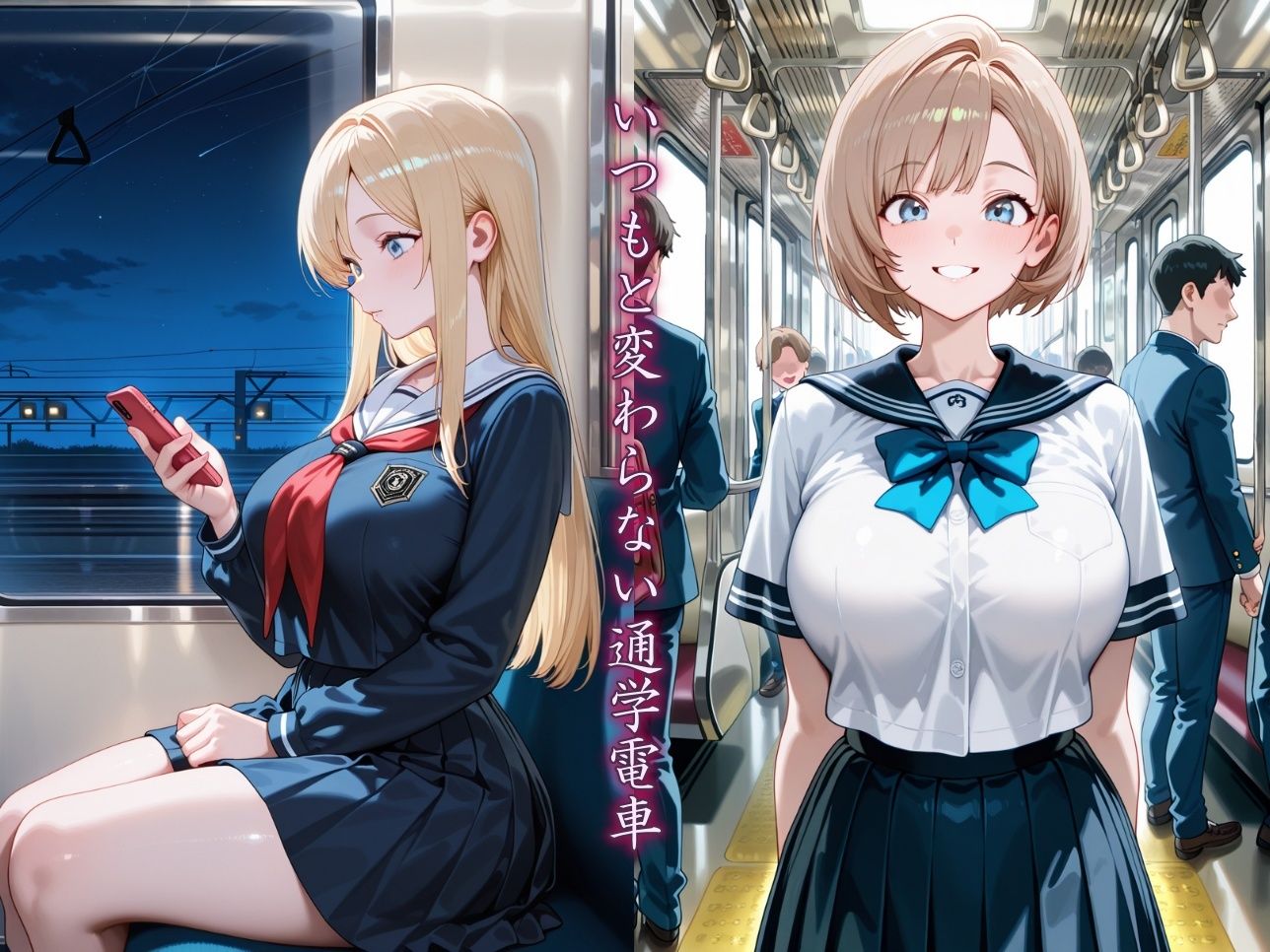 通学電車緊縛レ〇プ〜性奴●へと堕ちていく女子校生たちの性活記録〜【500枚】 画像1