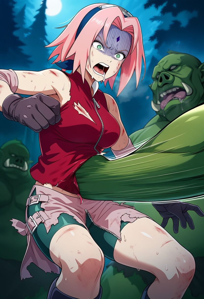 春●サクラ vs オークの群れ 画像4