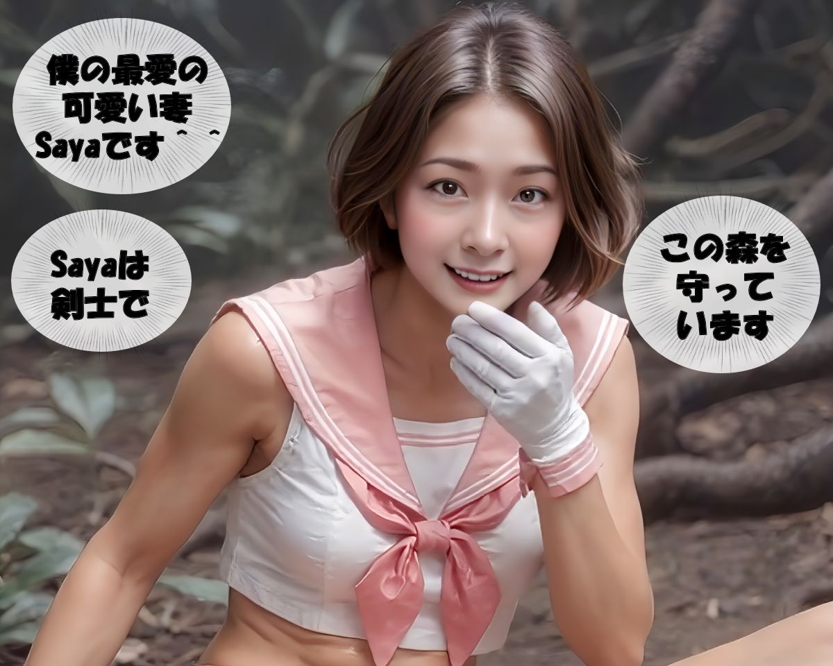 【リアル動画34分】人妻Sayaの変態日記/セーラー剣士/出産生贄寄生編 画像1