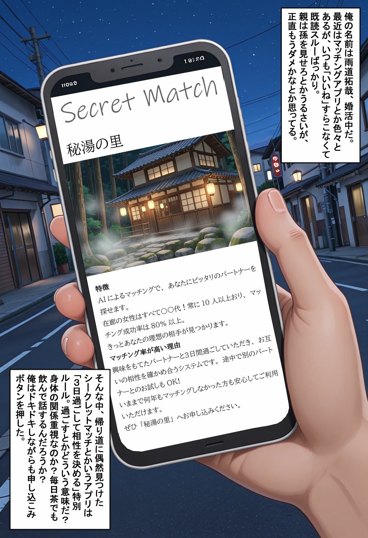 秘湯deマッチング  非モテの俺に訪れた征服人生