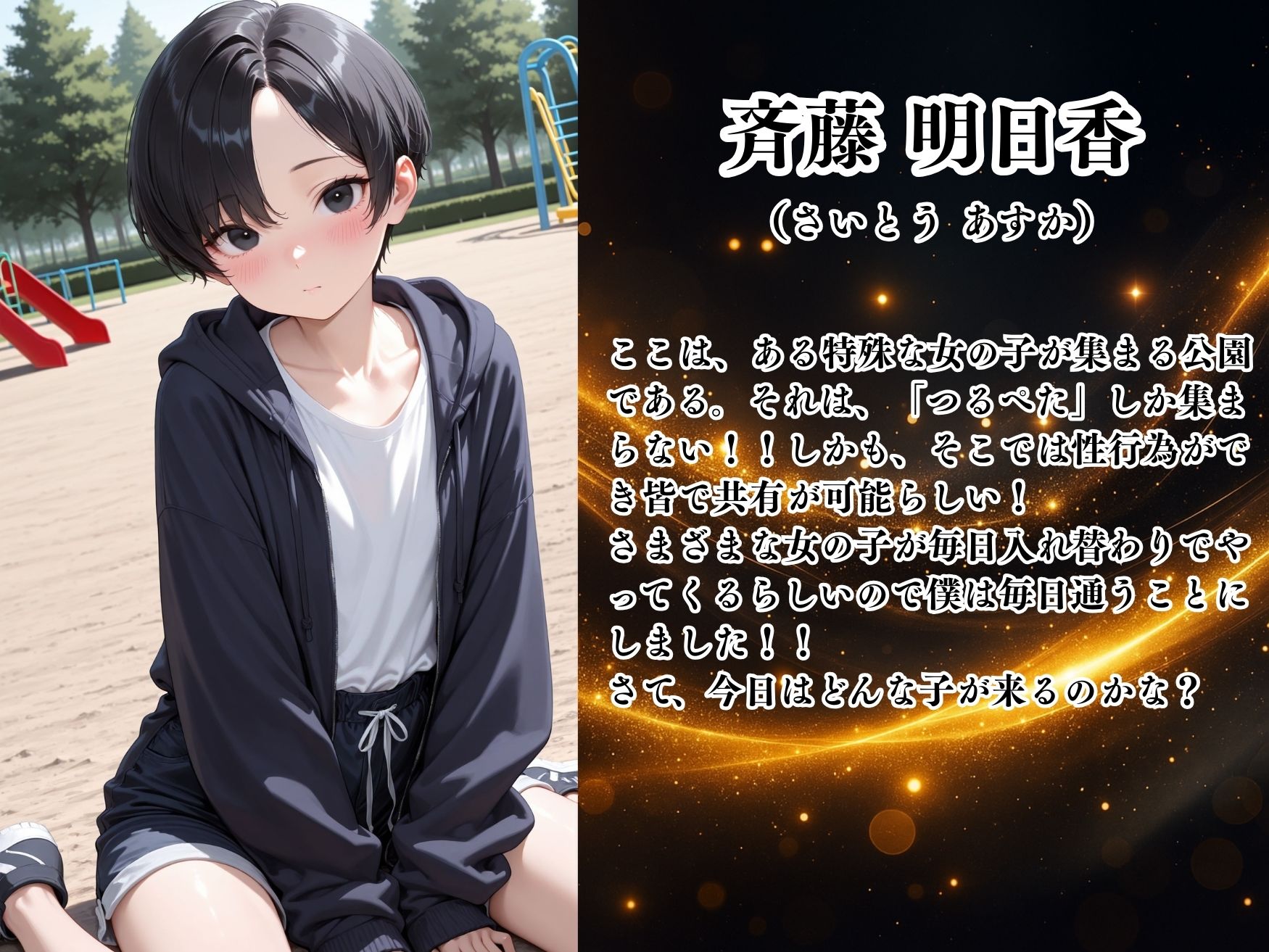 つるぺた少女種付けプレスができる共有の肉便器穴公園 〜斉藤明日香編〜1