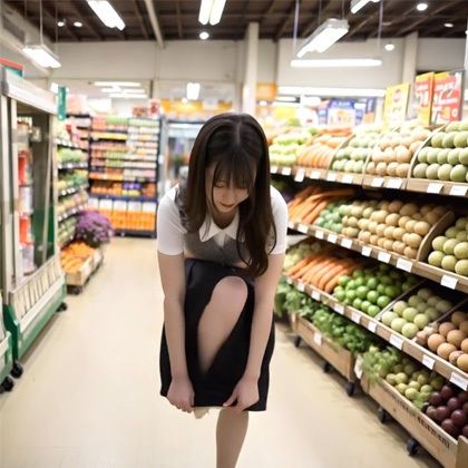 【動画】変態美女！買い物中にオナニーしているの！？ 画像1