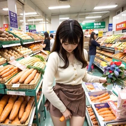 【動画】変態美女！買い物中にオナニーしているの！？ 画像4