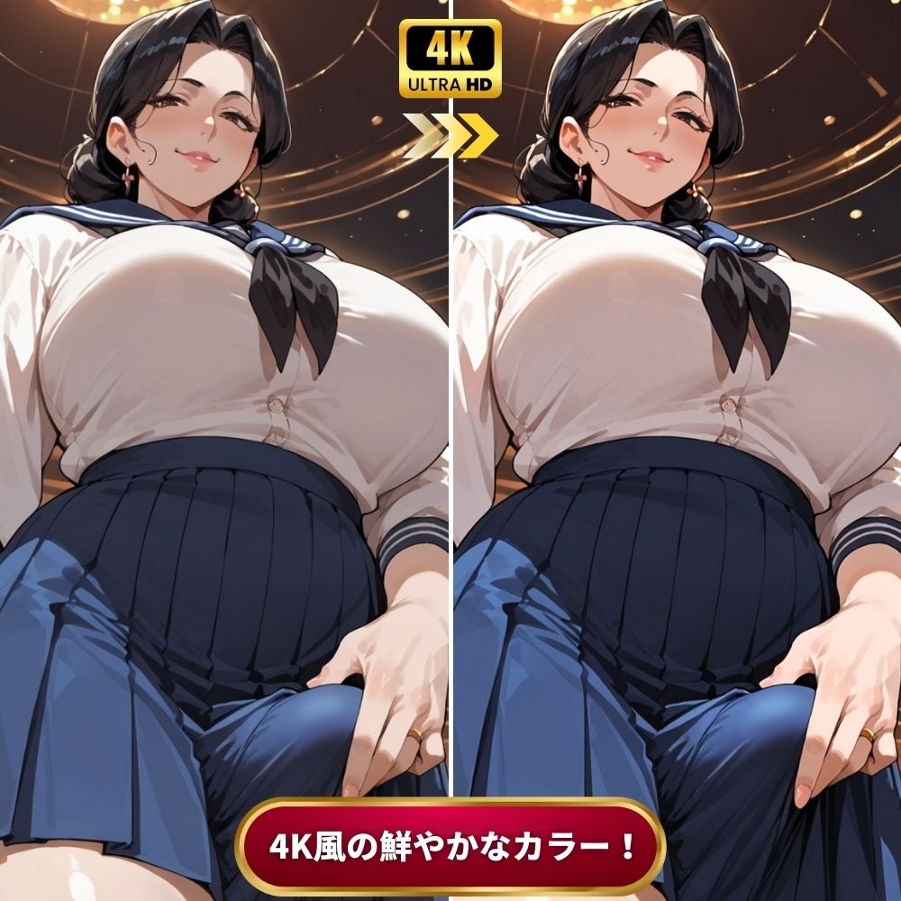 ふたなり熟女セーラー服クラブで寝取られた話〜女性視点〜【4Kエロアニメ＋フルカラーエロ漫画＋イラスト作品集・詰め込み豪華パック】 画像10