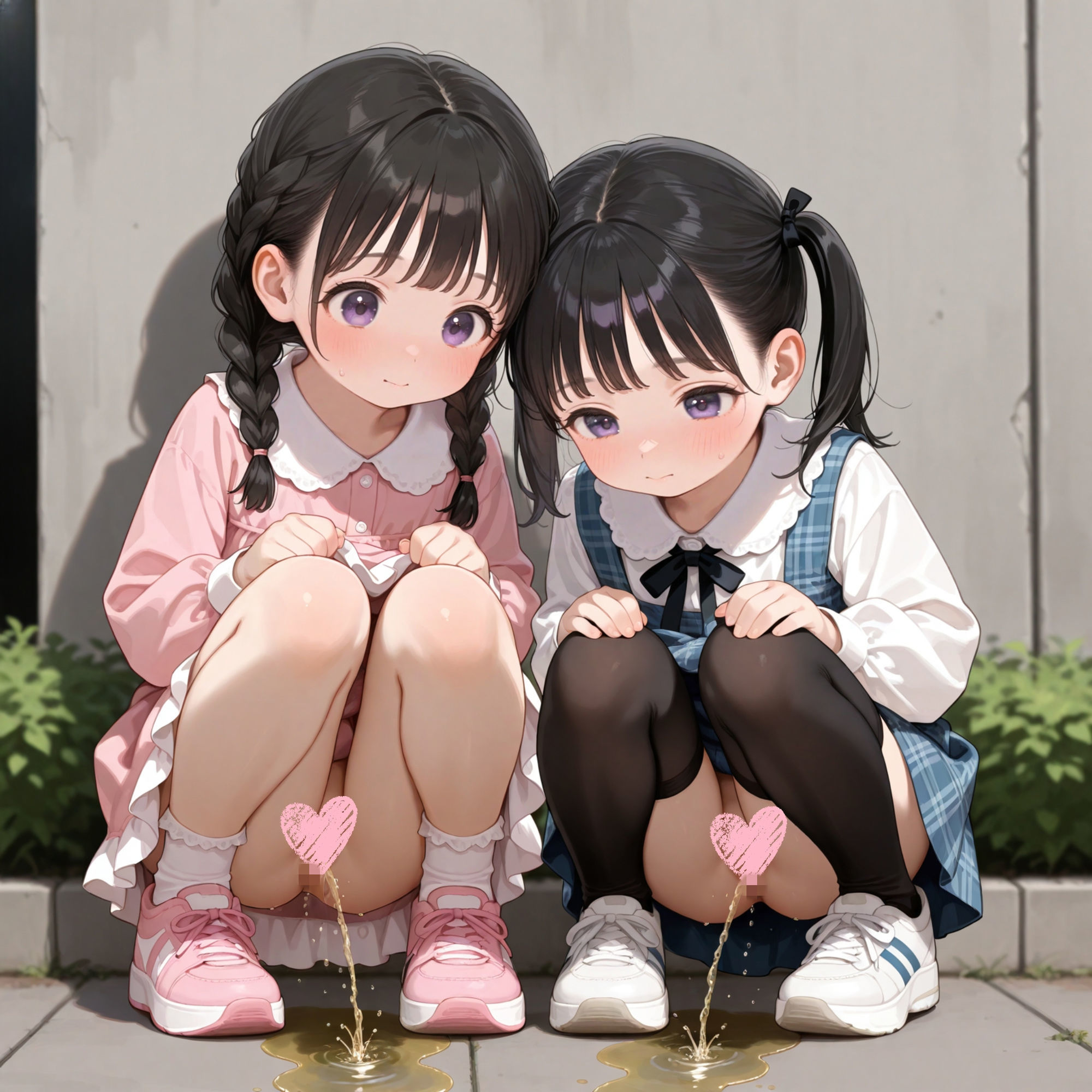 美少女たちのおしっこ集めてみました エロ漫画2