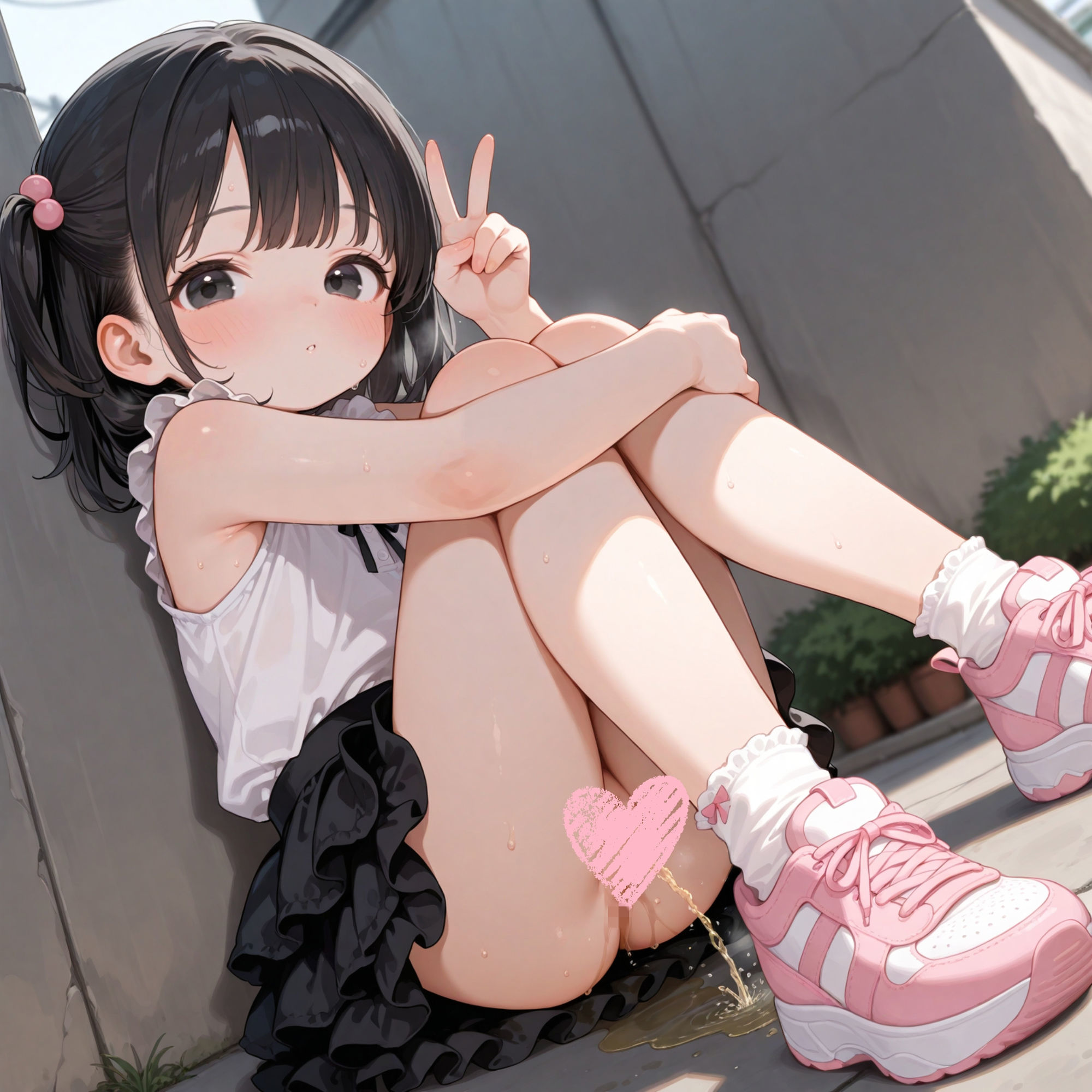 美少女たちのおしっこ集めてみました エロ漫画9