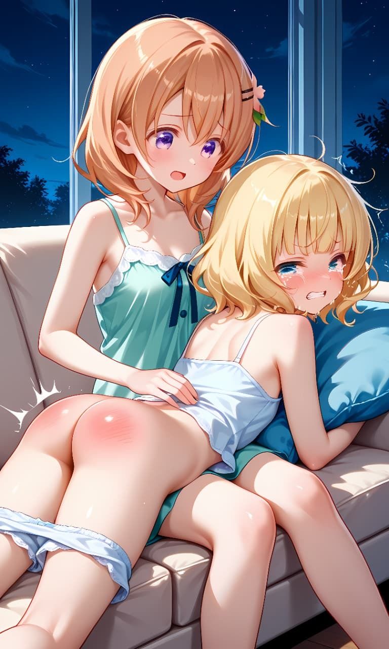 『ご注文はうさぎですか？』お尻叩きイラスト集 画像2