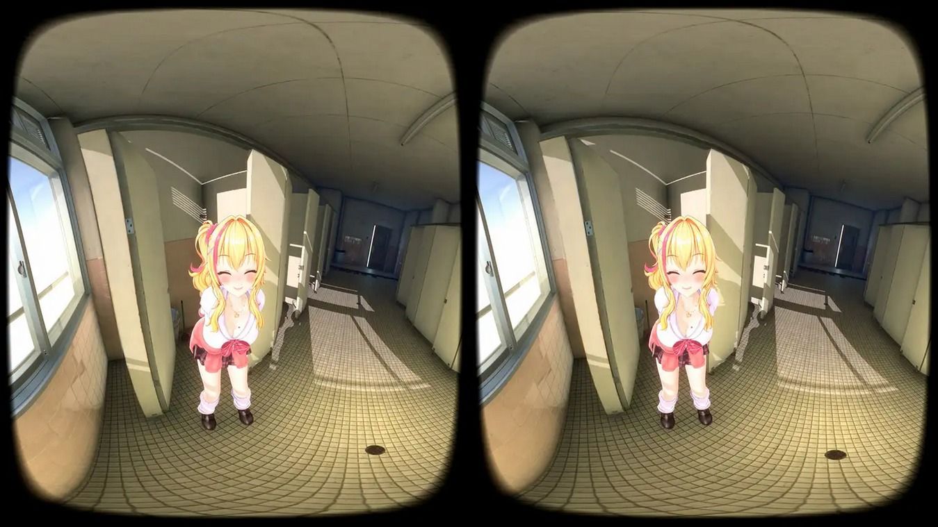 【4KVR 3Dエロアニメ】真昼に白濁を注いで 〜トイレでギャルとどすけべえっち〜【園原あいり】【VRデバイス用】 画像3