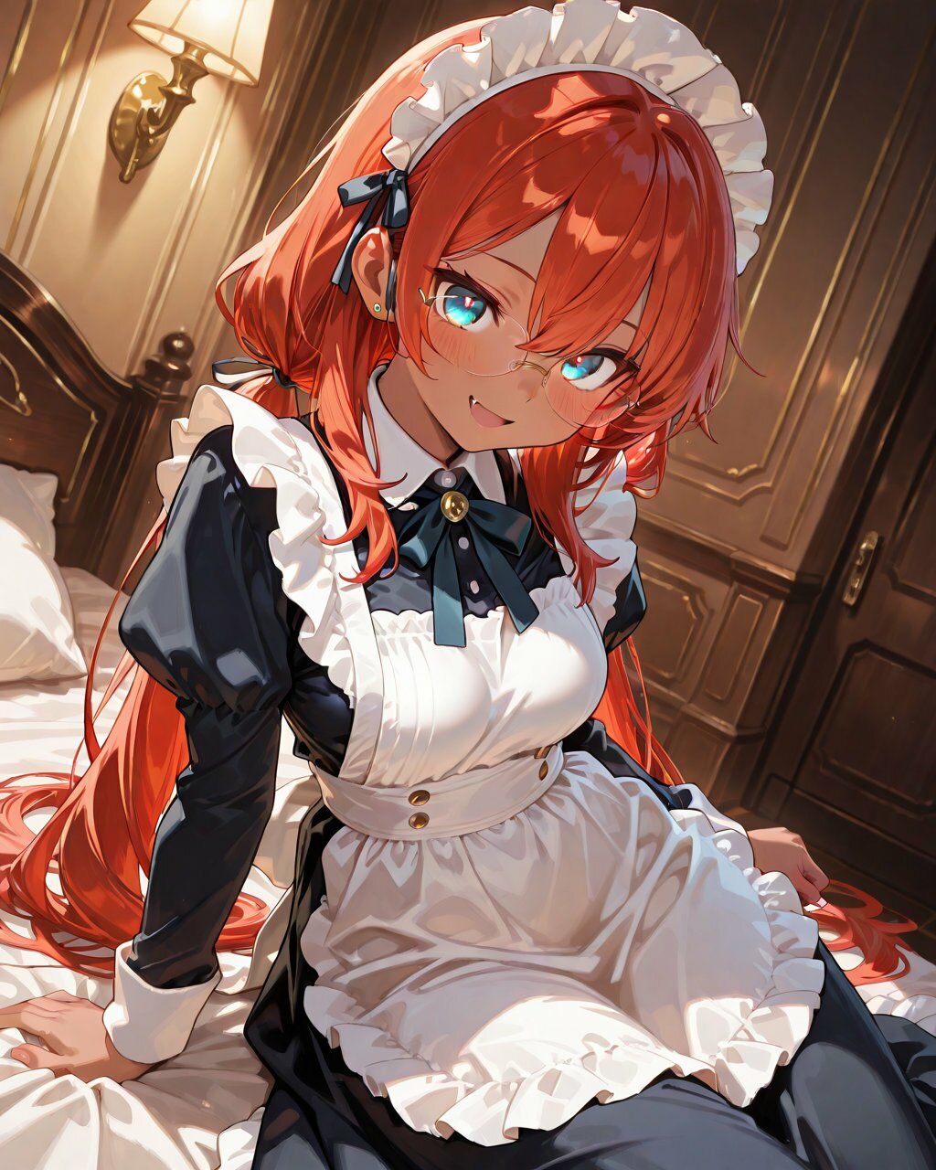 眼鏡メイドの性事情1 〜褐色元気娘スカーレットとメイド服でえっち〜 画像1