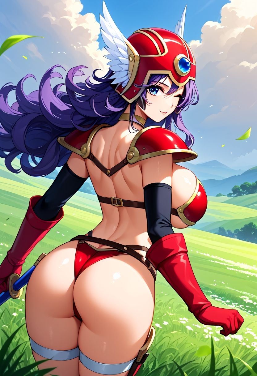 AIさんに描いてもらったビキニアーマーの戦士さん 画像1