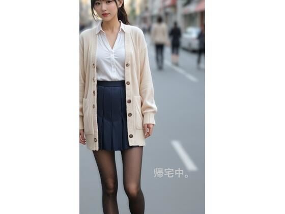 黒ストッキングの帰り道