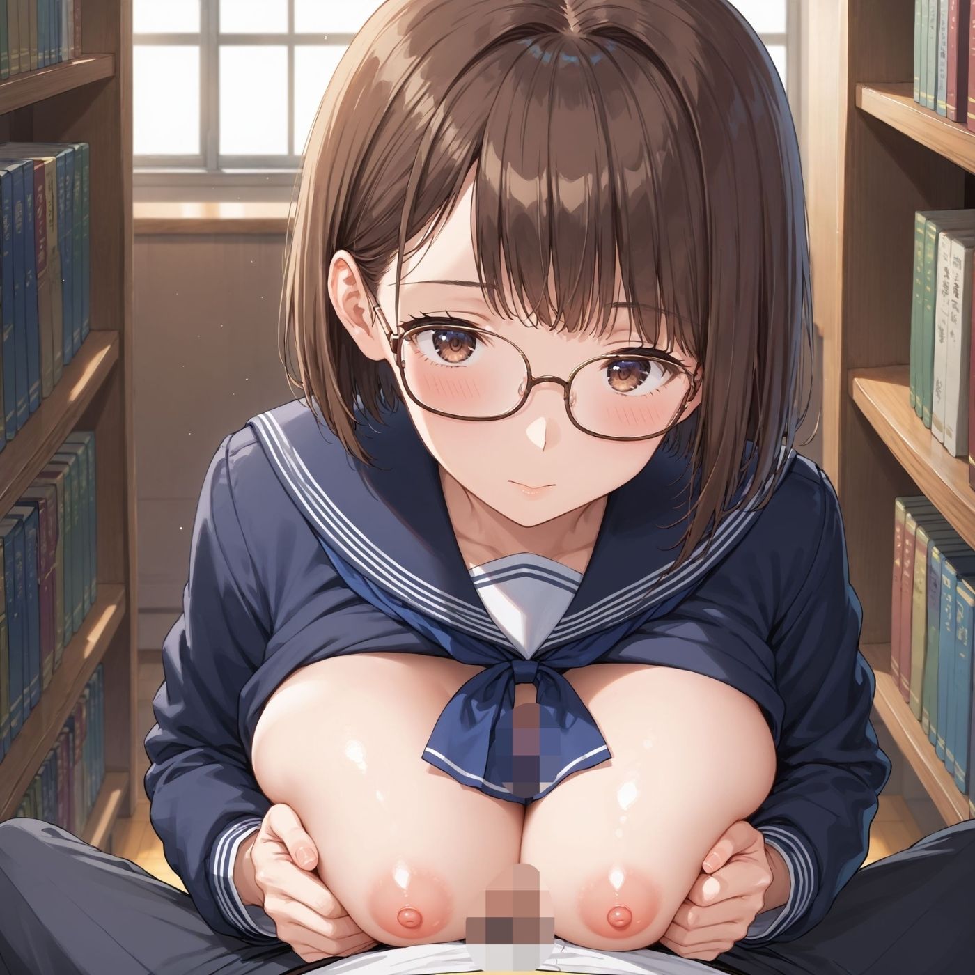 学園性活!図書委員と官能的な秘め事6【メガネ美少女の厳選CG333枚収録】 画像10