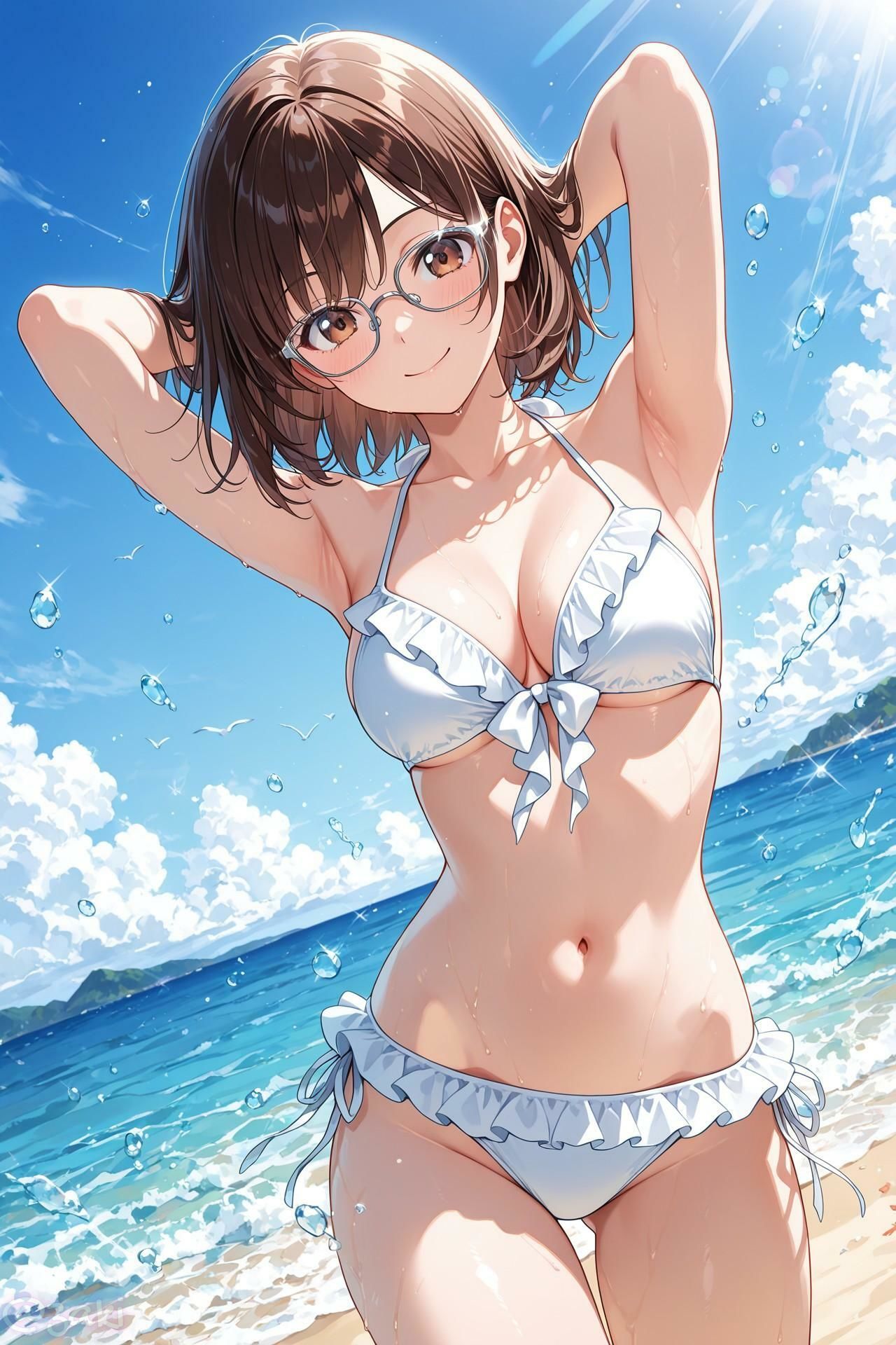 クラスメイトとビーチでイチャイチャ3 画像3