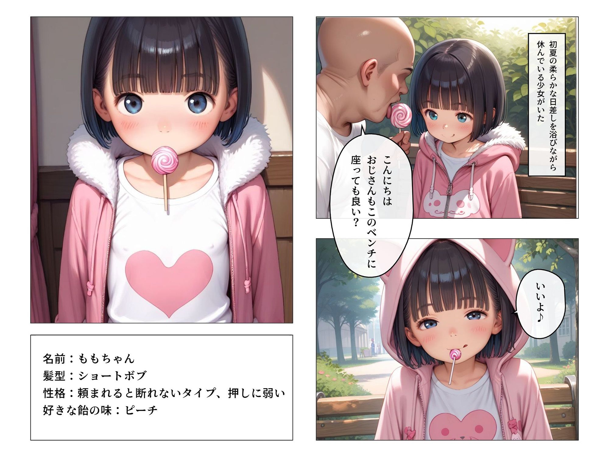 【セリフ付き】飴あげるから「すじまん」見せて～押しに弱いももちゃんと禁断すじまん撮影会～2