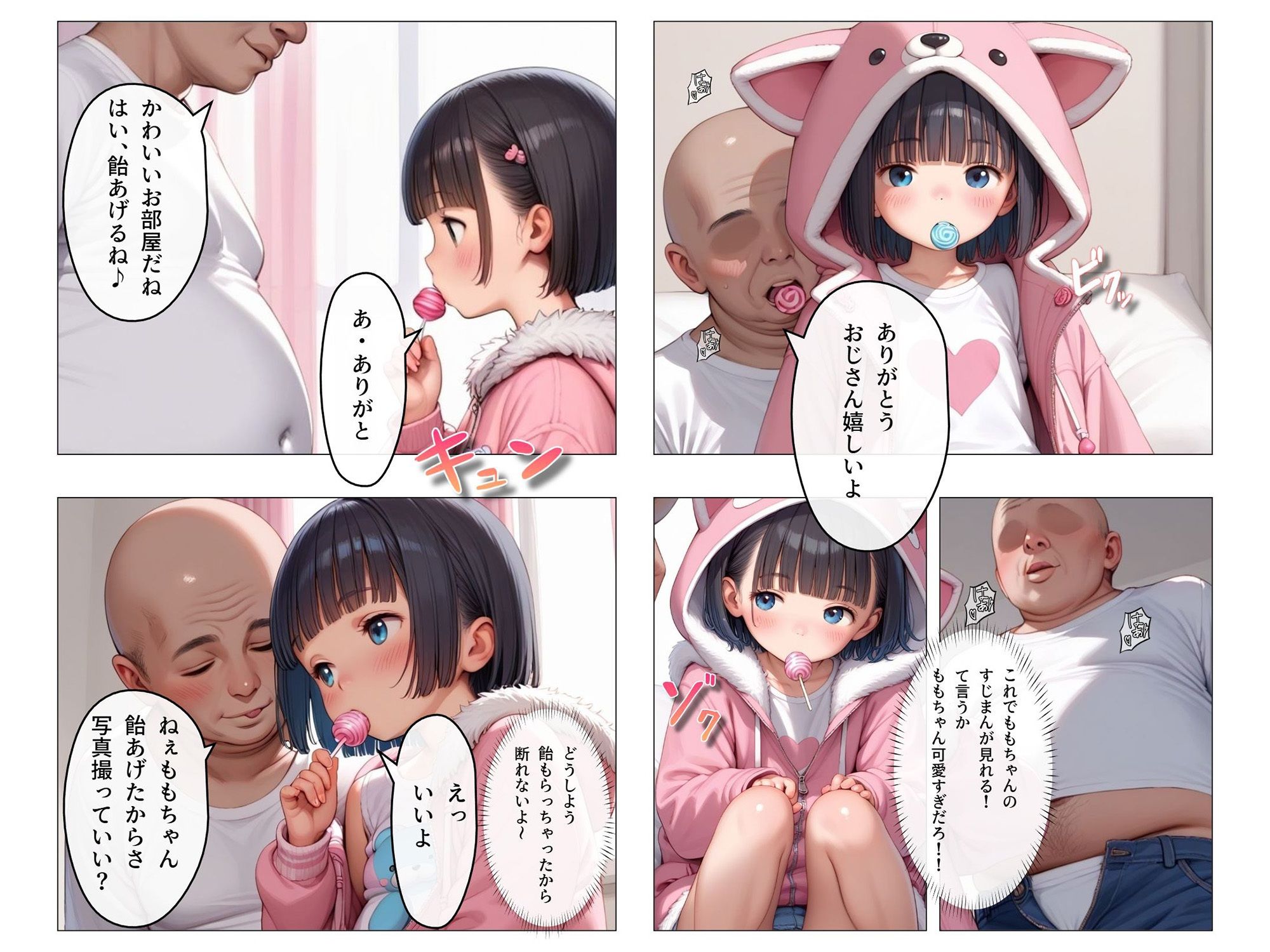 【セリフ付き】飴あげるから「すじまん」見せて～押しに弱いももちゃんと禁断すじまん撮影会～4