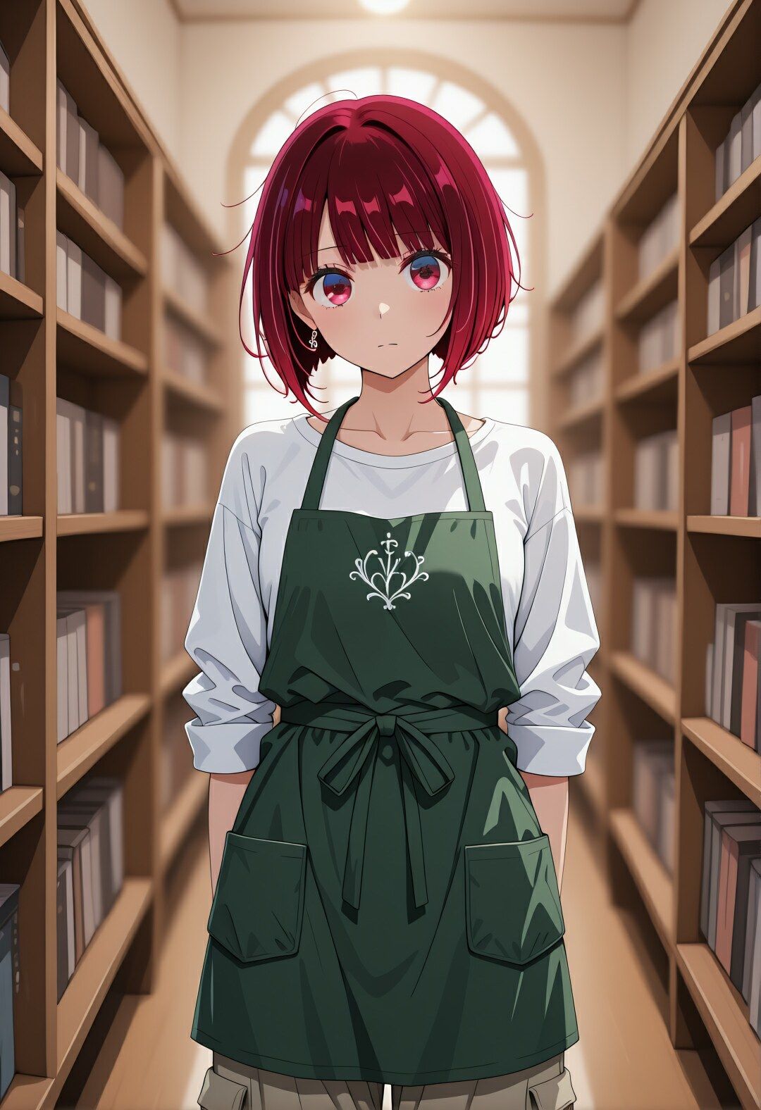 しーっ…全部見透かされてる（はーと） 有〇かなの図書館中出し孕ませ記録 画像1