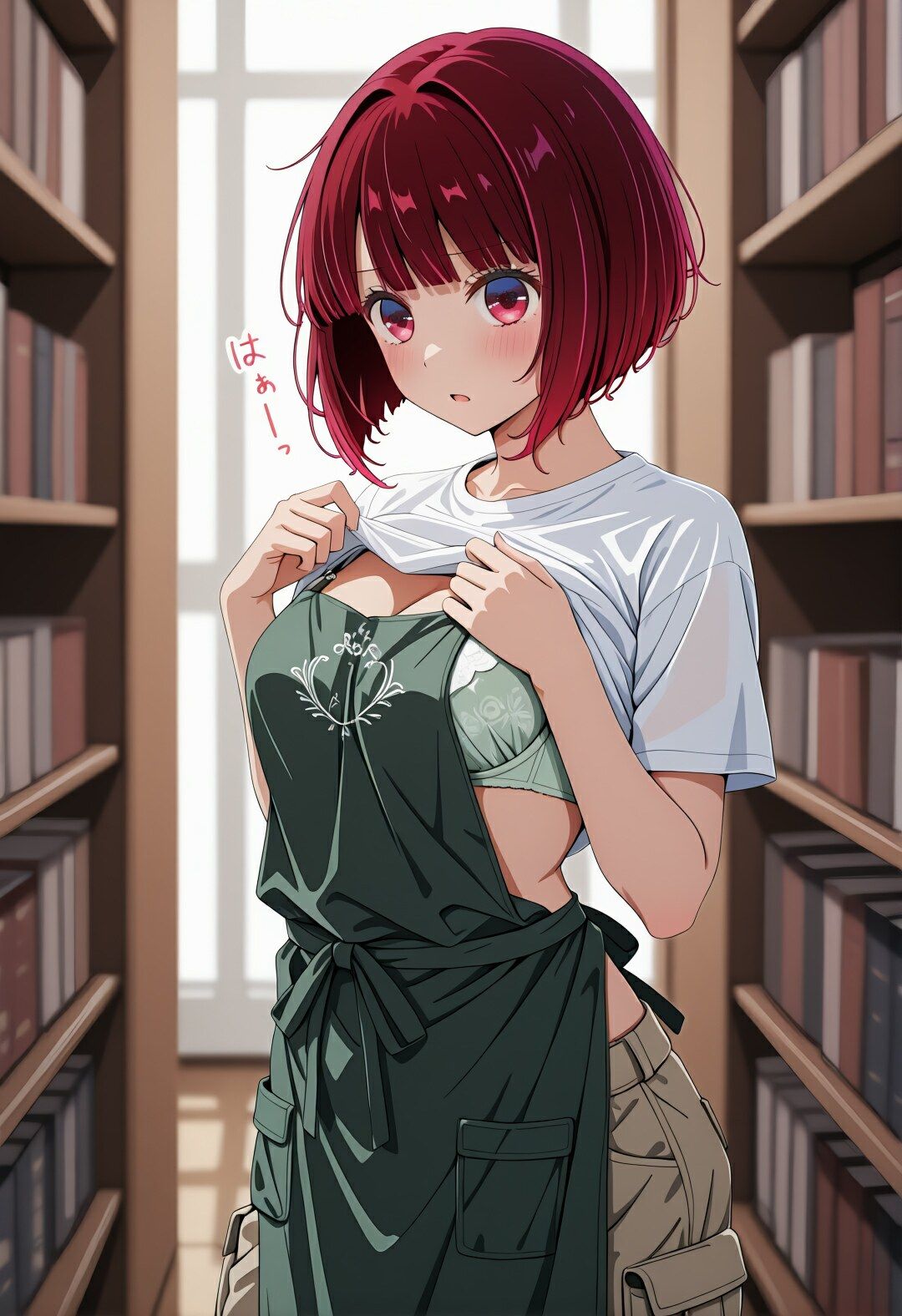 しーっ…全部見透かされてる（はーと） 有〇かなの図書館中出し孕ませ記録 画像4