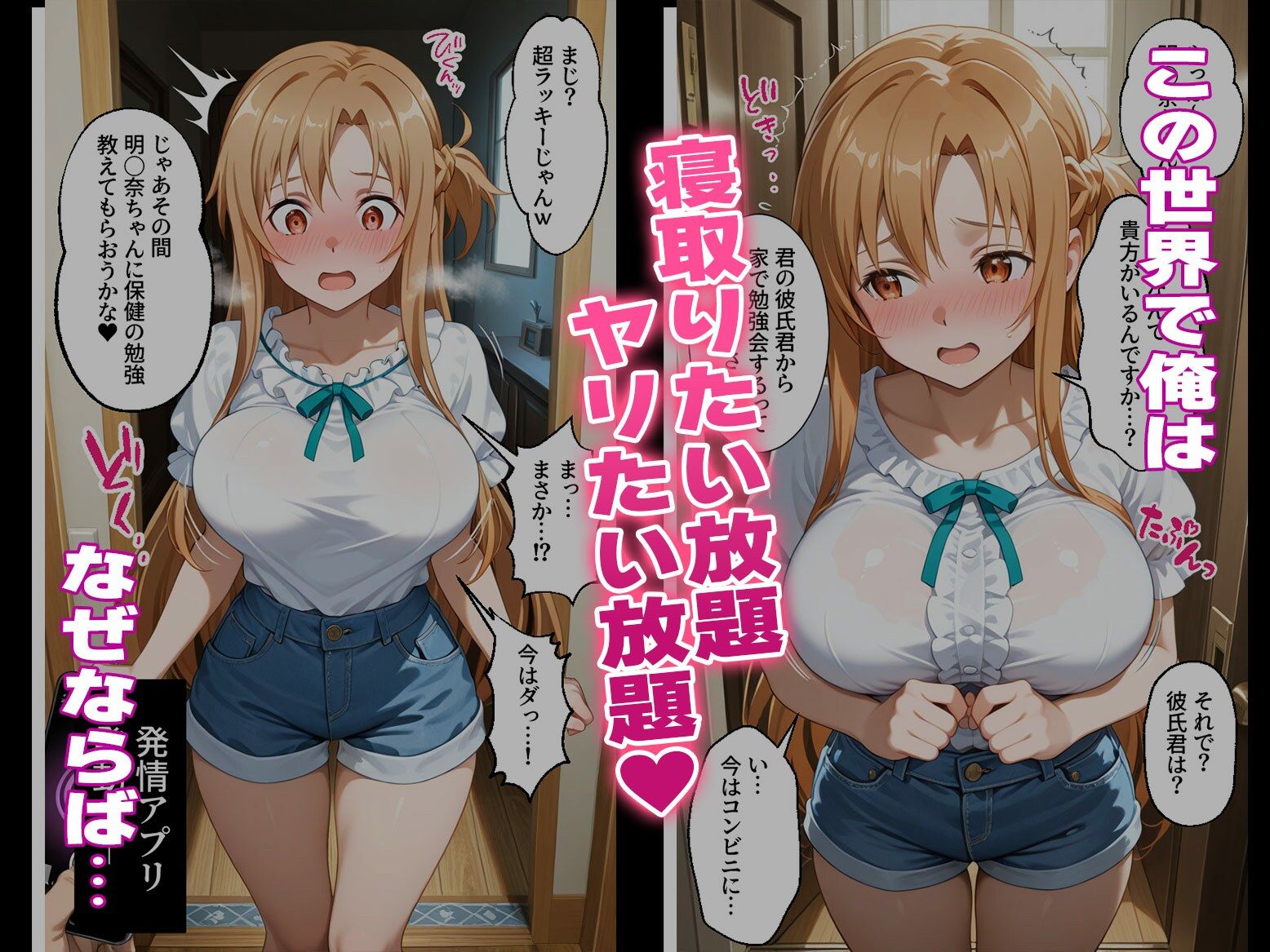 〜チートすぎる発情アプリ〜効果絶大絶頂NTR 明●奈＆●葉編 Vol.15 画像1