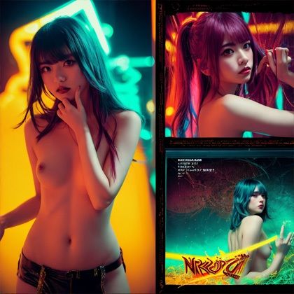 過激系美女！ジャケット風アート風写真集！