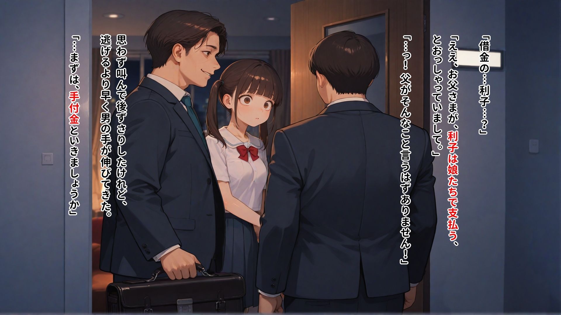 父親の借金の「利子」として徴収され妹の分まで全身を男たちに弄ばれて何回イってもやめてもらえない女の子 画像4