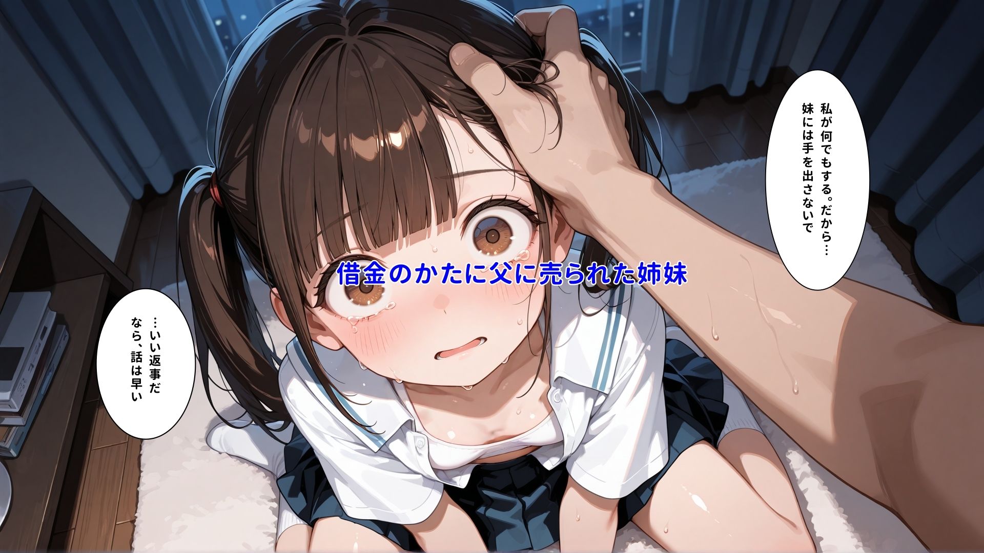 父親の借金の「利子」として徴収され妹の分まで全身を男たちに弄ばれて何回イってもやめてもらえない女の子 画像5