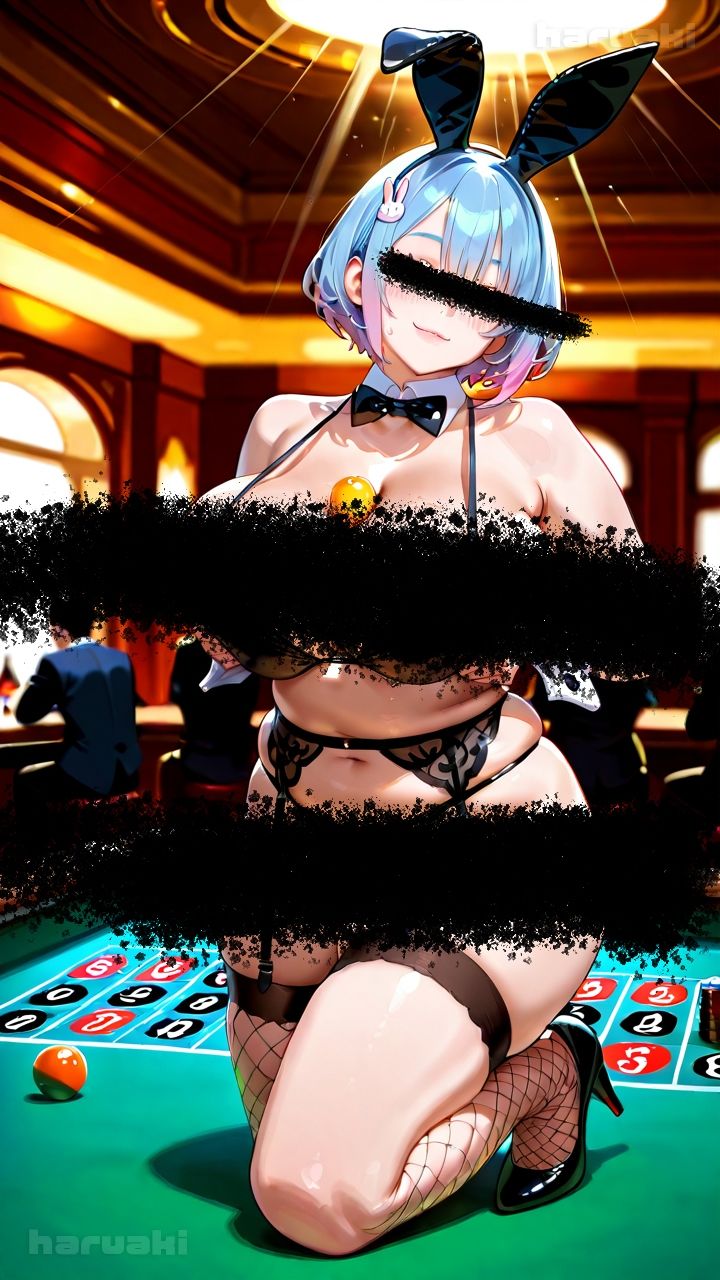 【AIアニメ巨乳美女写真集】Vol.5おっぱいサービスが充実しているバニーガール_再掲 画像5