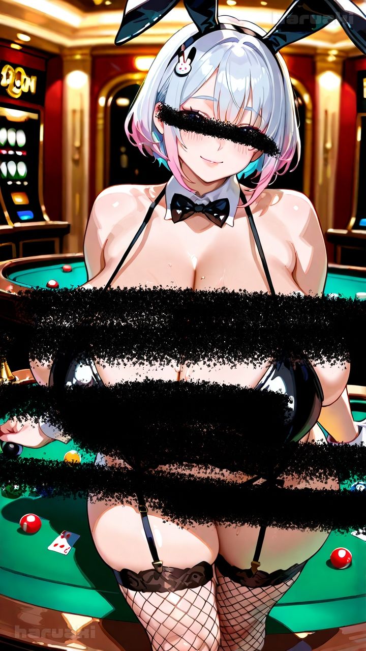 【AIアニメ巨乳美女写真集】Vol.6おっぱいサービスが充実している超乳バニーガール_再掲 画像2