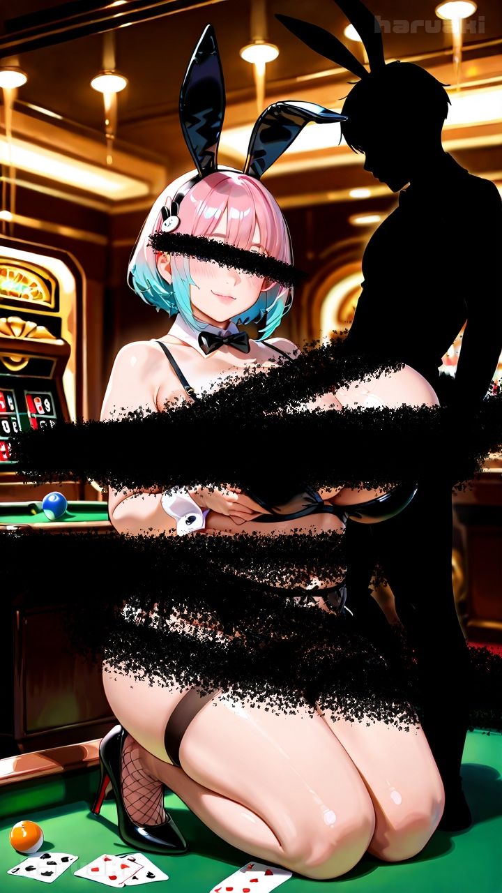 【AIアニメ巨乳美女写真集】Vol.6おっぱいサービスが充実している超乳バニーガール_再掲 画像4