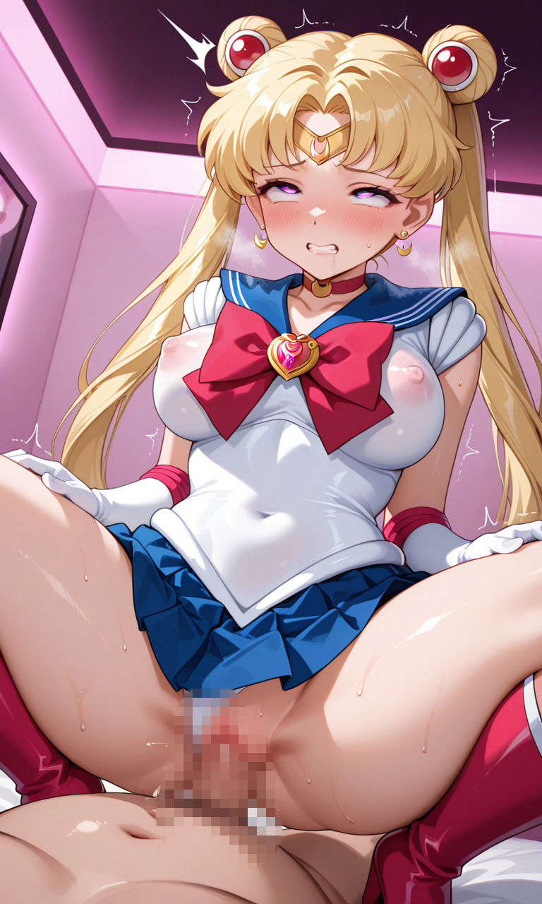 【セーラームーン】ジュピター・マーキュリー・ムーン 〜生意気セーラー戦士を分からせアヘ顔CG集その2〜|挑発パンチラ・中出し・搾精 画像9