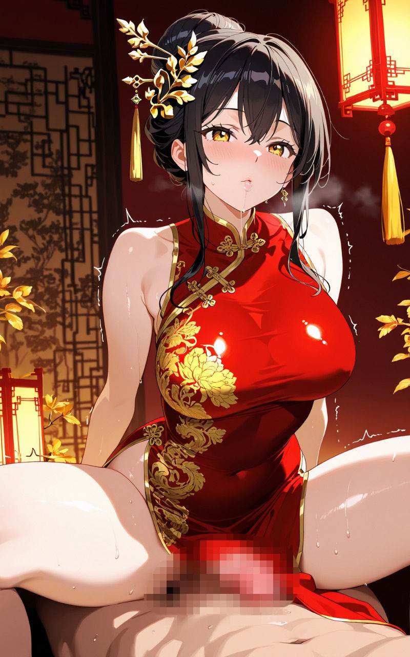 チャイナ服のあの子に中出ししてみた 画像8