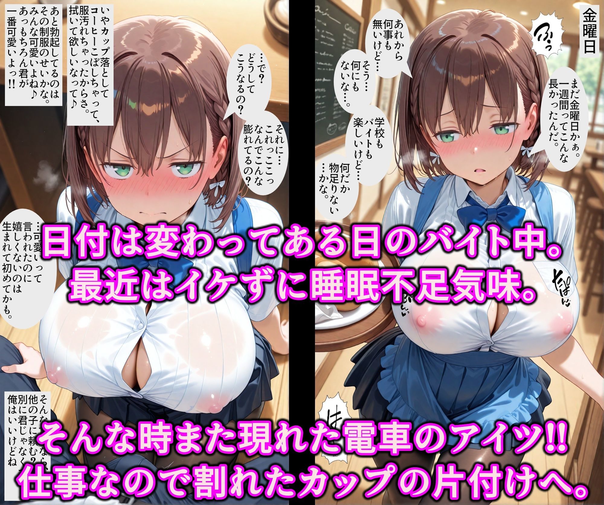 お兄さんから爆乳女子をNTR!!媚薬タッチでたわわJ系を快楽堕ち!!チンポ中毒のドスケベ痴女に淫乱調教 画像8