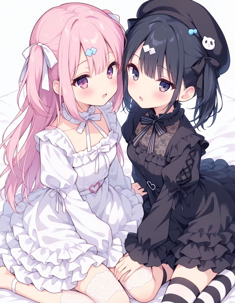 『ふたりきりの、特別なじかん。1』-ゴスロリ衣装で百合エッチ。1