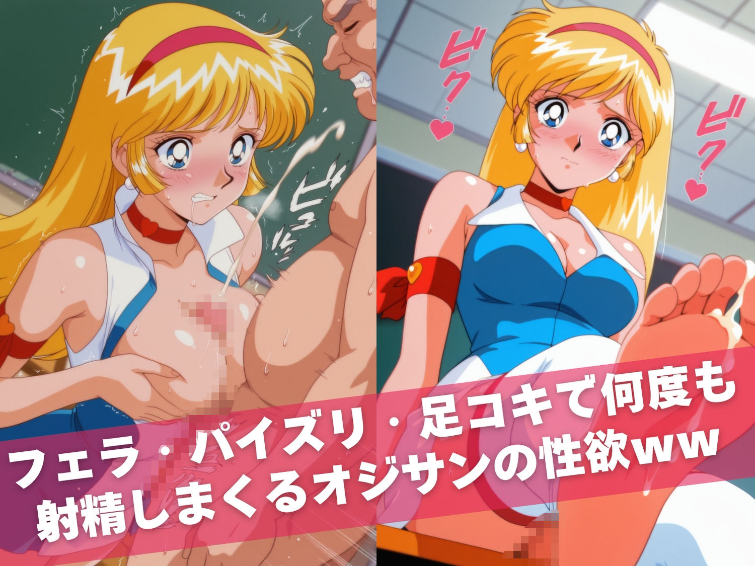 オナニー覗かれ、寝取られて  キュ●ティーハニー 〜 学校編 〜 おじさんに暴かれた秘密 画像6