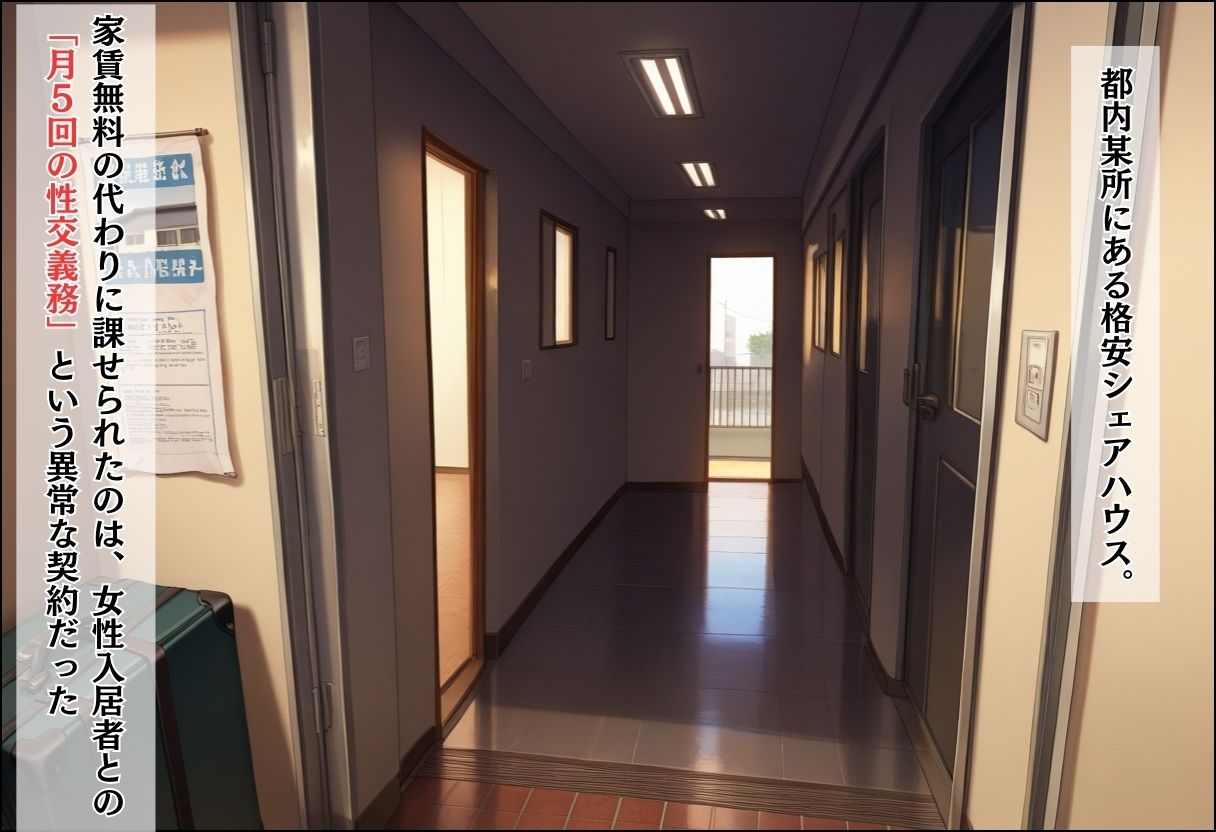 間違って女子校に入学したらムチムチ女子校生に毎日中出しを要求される学園生活〜巫女と婦警の純愛3P編 画像1