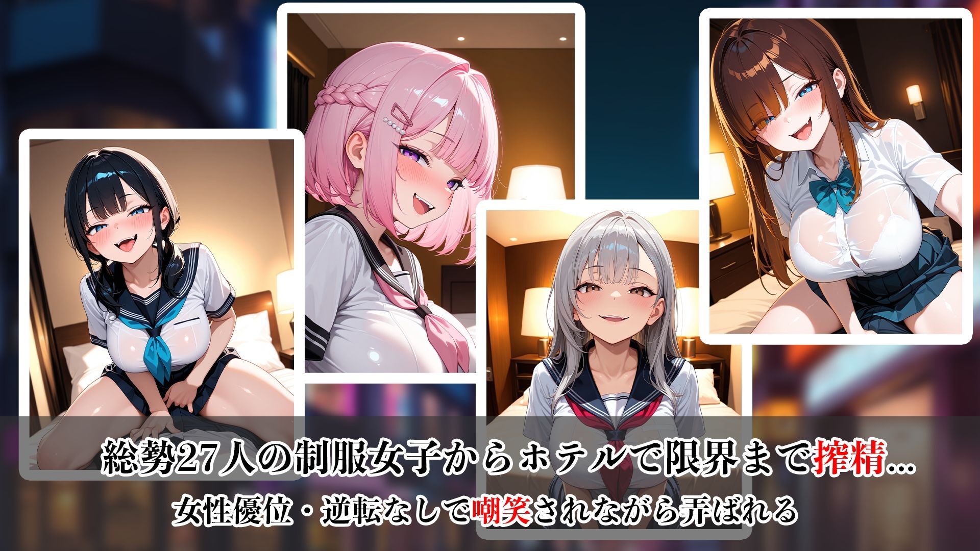 年下制服女子の秘密支配〜夜のホテルで惨めに搾り尽くされる快楽地獄〜_0