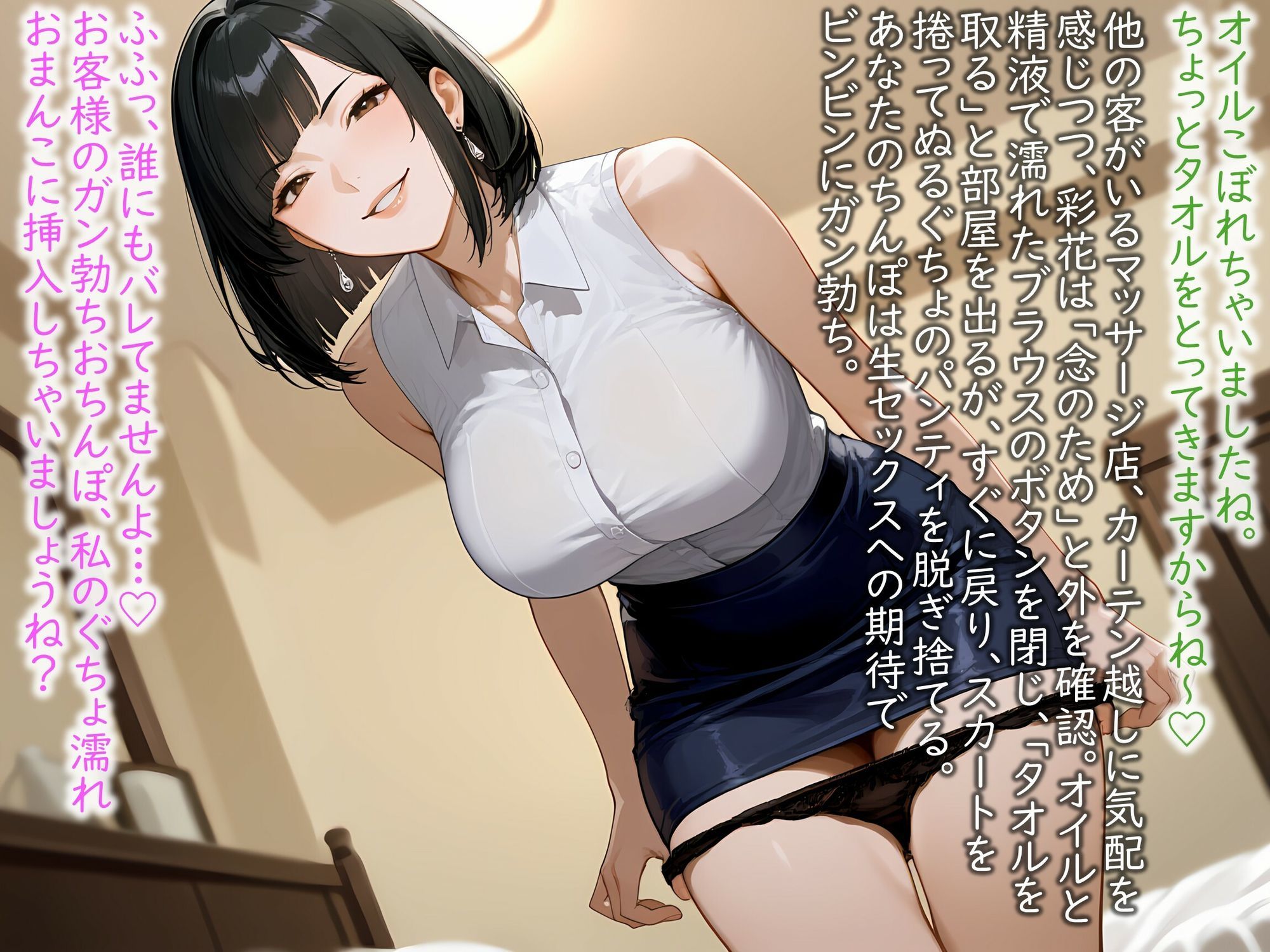 爆乳むっつり人妻セラピスト彩花は、健全エキナカマッサージ店で連続射精・連続中出し9発で大満足_3